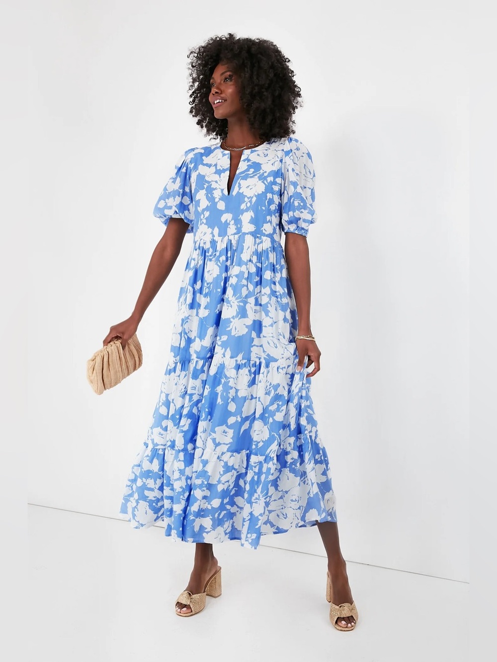 Tuckernuck Hyacinth House White Floral Cisco Maxi Dress